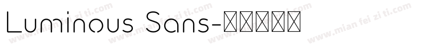 Luminous Sans字体转换